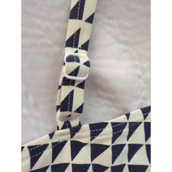 Bond-Eye Australia Blue White Geometric One piece Swimsuit Women's Size 16 D/DD - Picture 7 of 11